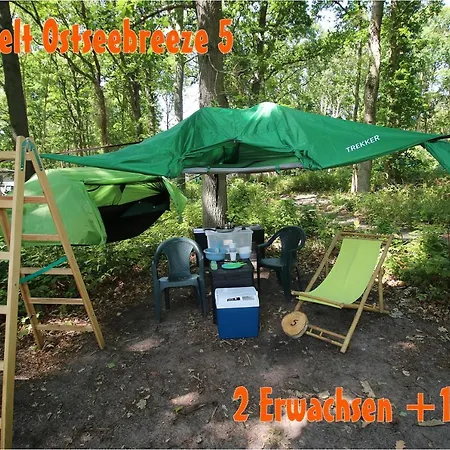 Baumzeltdorf Ostseebreeze Direkt Am Strand Dranske Exterior foto